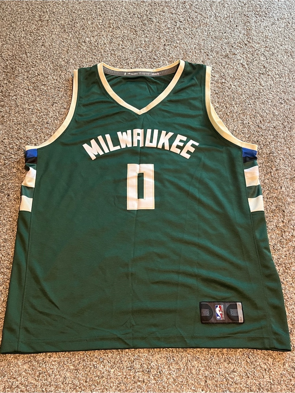 NBA Authentic Fanatics Milwaukee Bucks Damian Lillard Jersey Men’s Large (48)